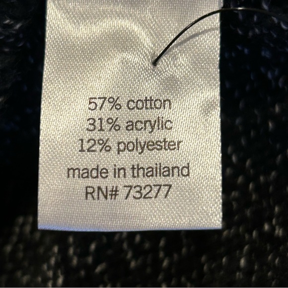 Sonoma NWOT Black White Marled Crewneck Sweater XXL - Picture 6 of 9